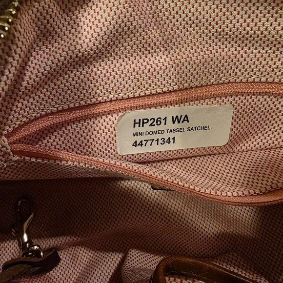 Dooney & Bourke Mini Domed Tassel Satchel HP261 WA-1975 Patch-ginghsm Lining - Picture 11 of 14